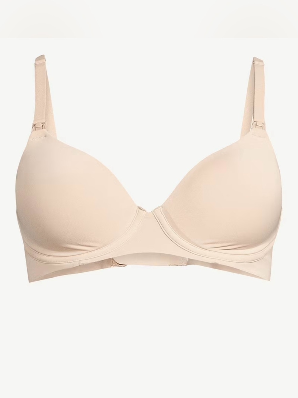 Joyspun Women's Maternity Nursing T-Shirt Bra with Flex Cup 36DD NWT Beige